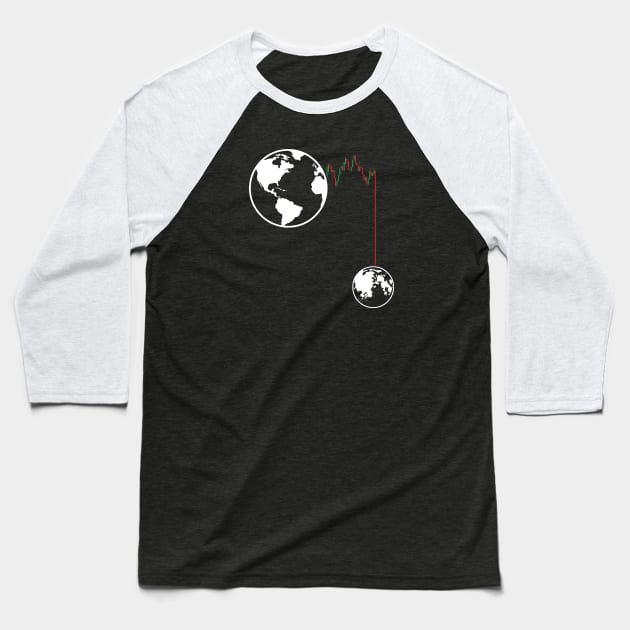 To the moon! Baseball T-Shirt by PaletteDesigns